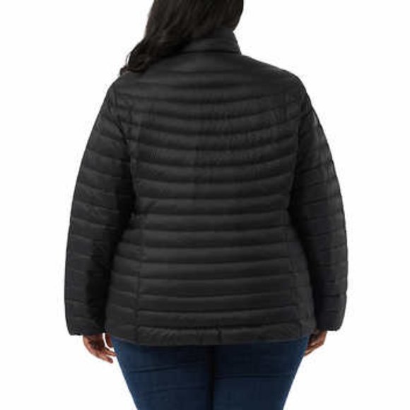 Women's 32 Degrees Down Jacket, Black - 3X - Picture 3 of 5